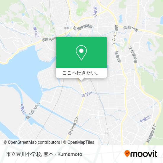市立豊川小学校地図