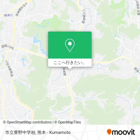 市立豊野中学校地図