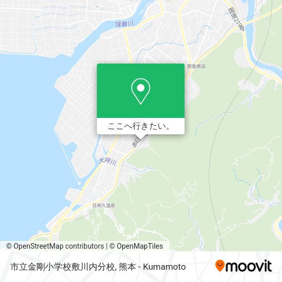 市立金剛小学校敷川内分校地図