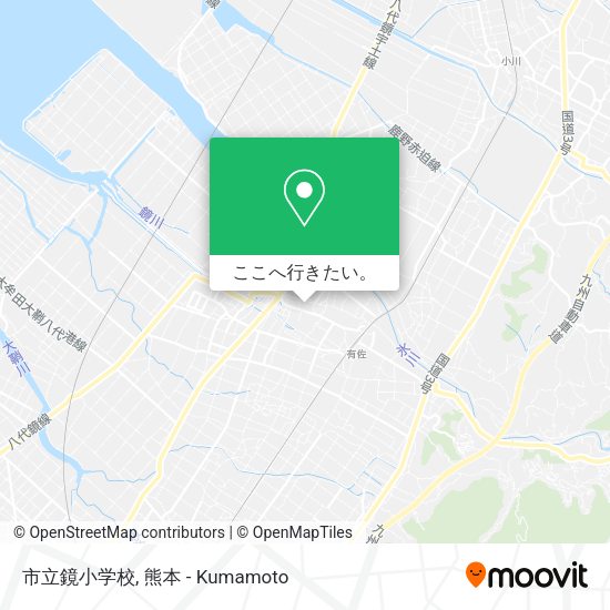 市立鏡小学校地図