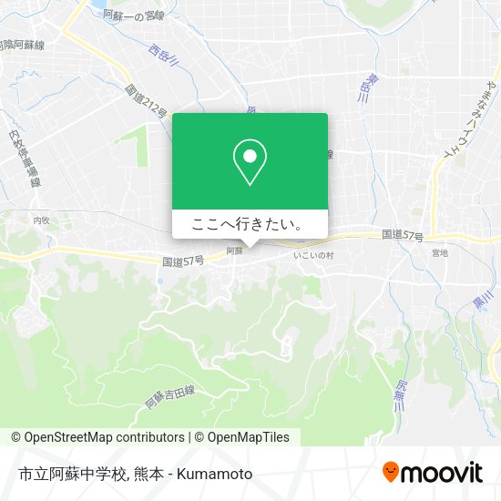 市立阿蘇中学校地図