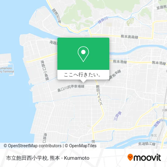 市立飽田西小学校地図