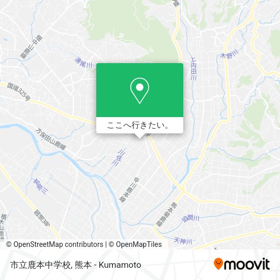市立鹿本中学校地図