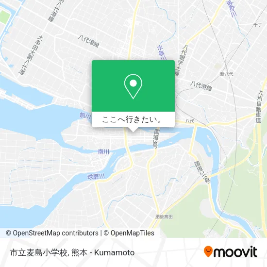 市立麦島小学校地図