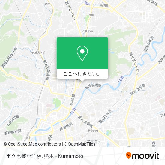 市立黒髪小学校地図