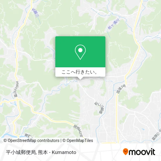 平小城郵便局地図