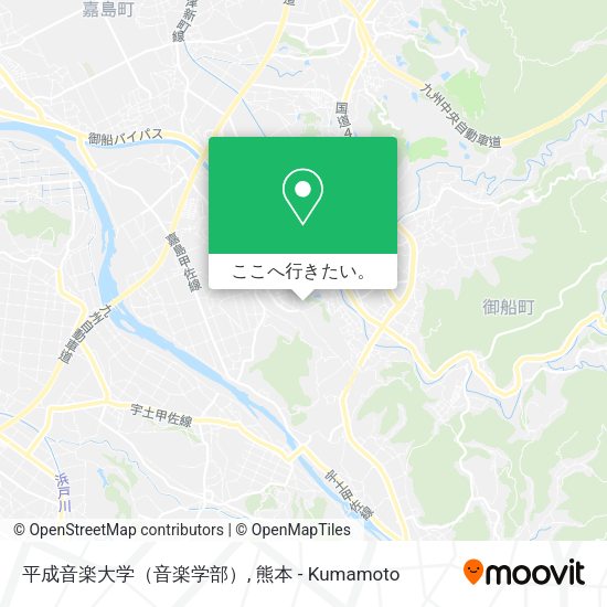 平成音楽大学（音楽学部）地図