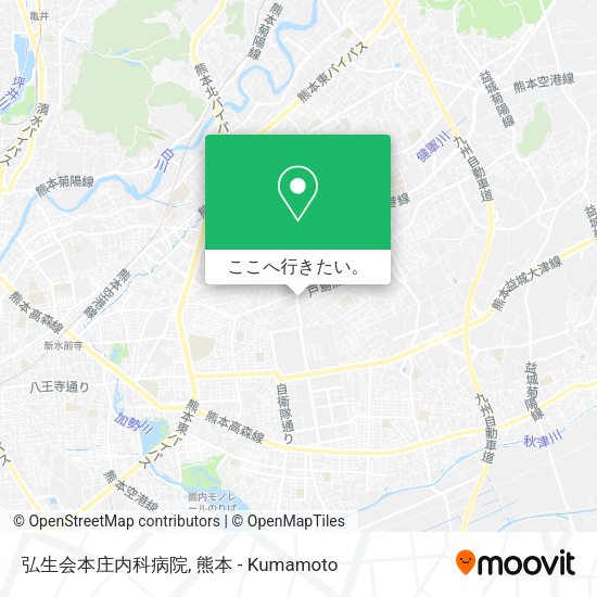 弘生会本庄内科病院地図
