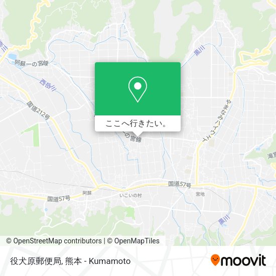 役犬原郵便局地図