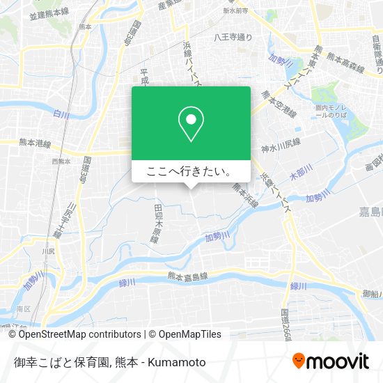 御幸こばと保育園地図