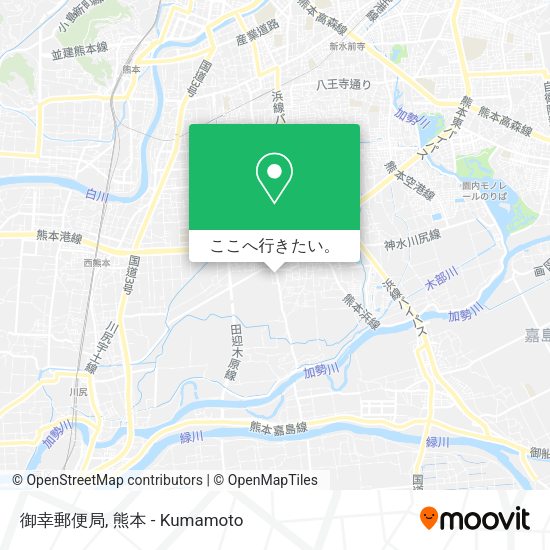 御幸郵便局地図