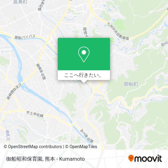 御船昭和保育園地図
