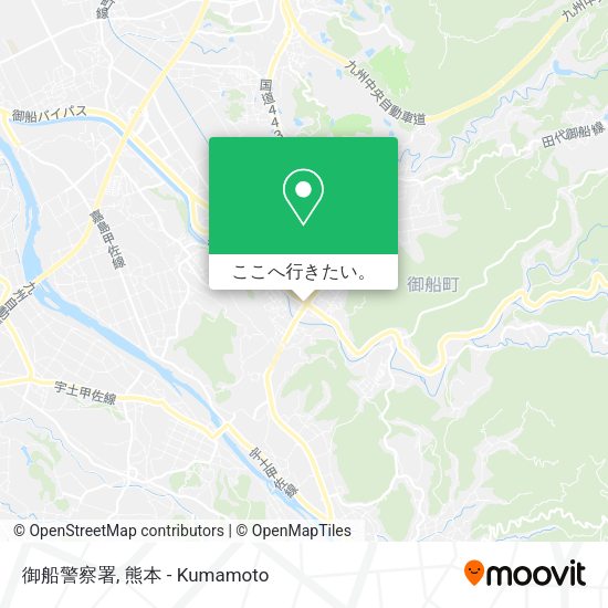 御船警察署地図