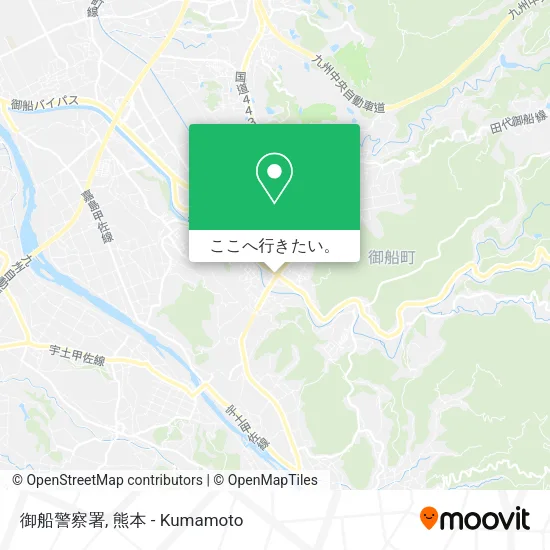 御船警察署地図