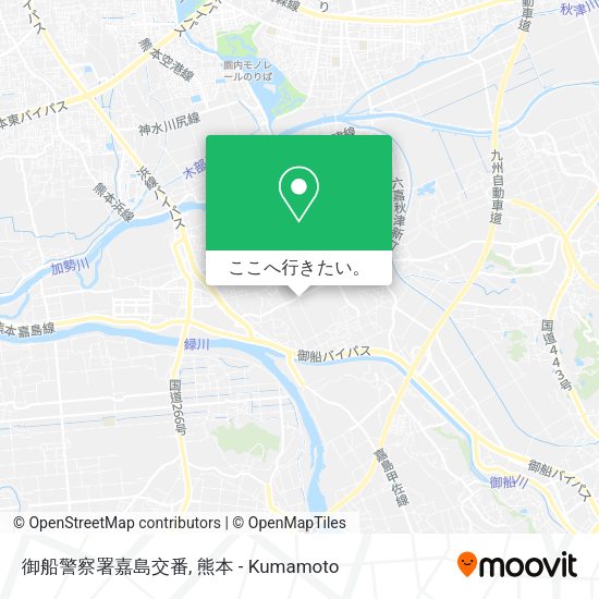 御船警察署嘉島交番地図
