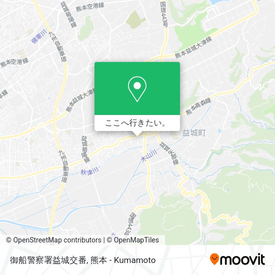 御船警察署益城交番地図