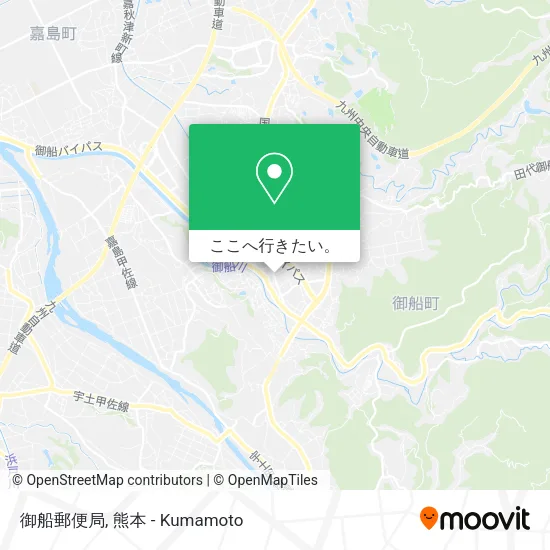 御船郵便局地図