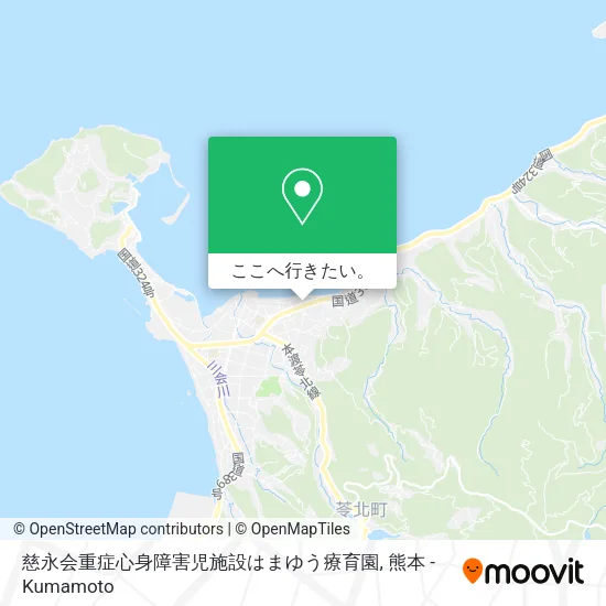 慈永会重症心身障害児施設はまゆう療育園地図