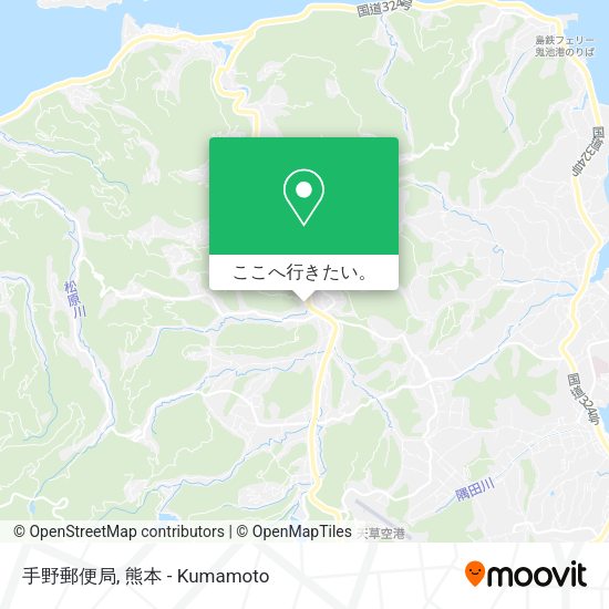手野郵便局地図