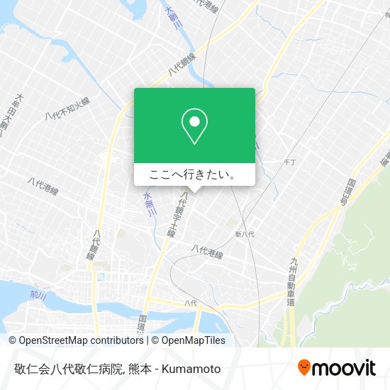 敬仁会八代敬仁病院地図