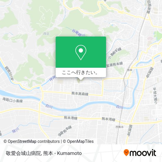 敬愛会城山病院地図