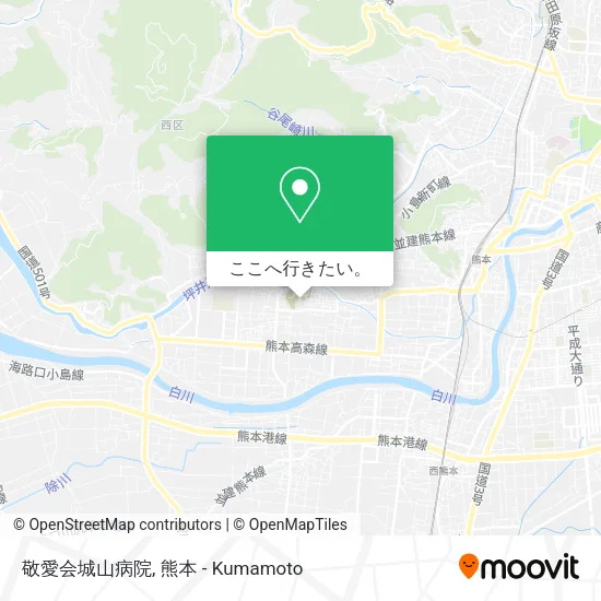 敬愛会城山病院地図