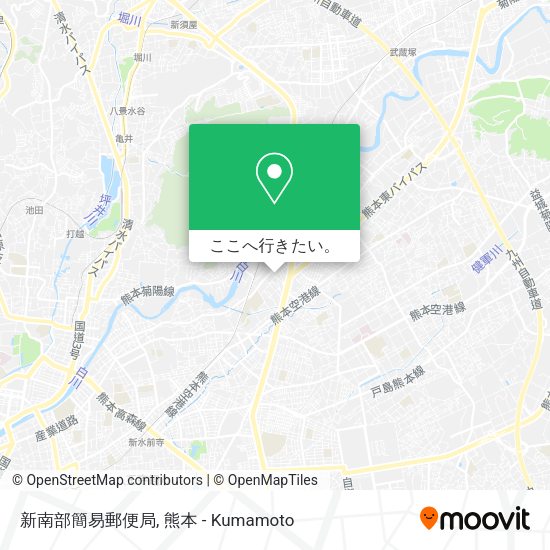 新南部簡易郵便局地図