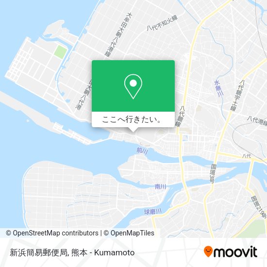 新浜簡易郵便局地図