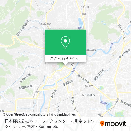 日本郵政公社ネットワークセンター九州ネットワークセンター地図