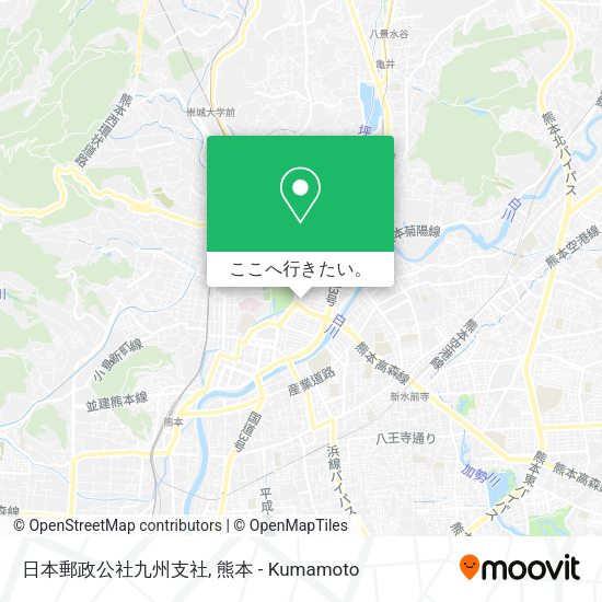 日本郵政公社九州支社地図