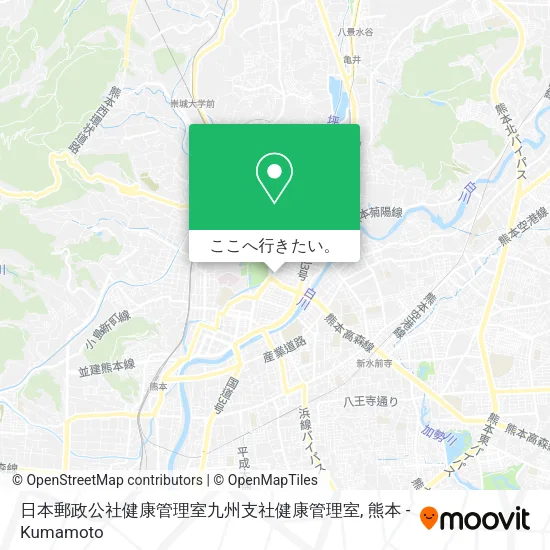 日本郵政公社健康管理室九州支社健康管理室地図