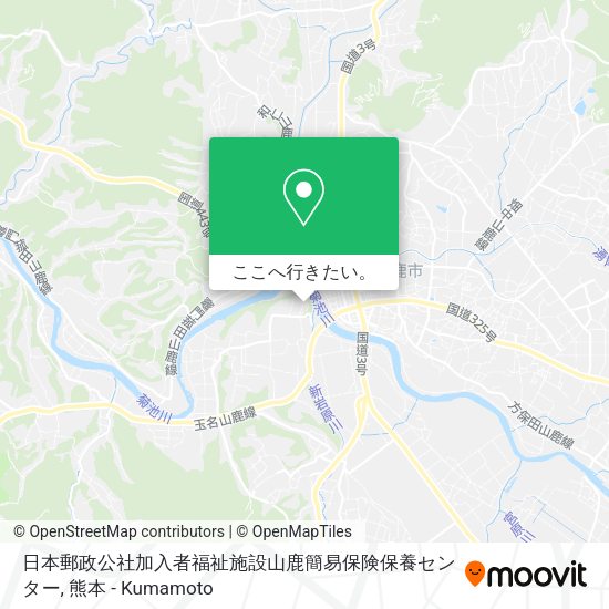 日本郵政公社加入者福祉施設山鹿簡易保険保養センター地図