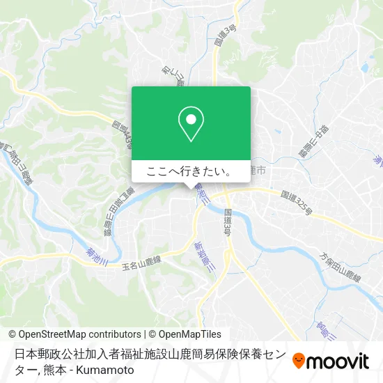 日本郵政公社加入者福祉施設山鹿簡易保険保養センター地図