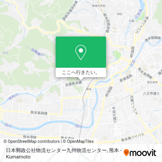日本郵政公社物流センター九州物流センター地図