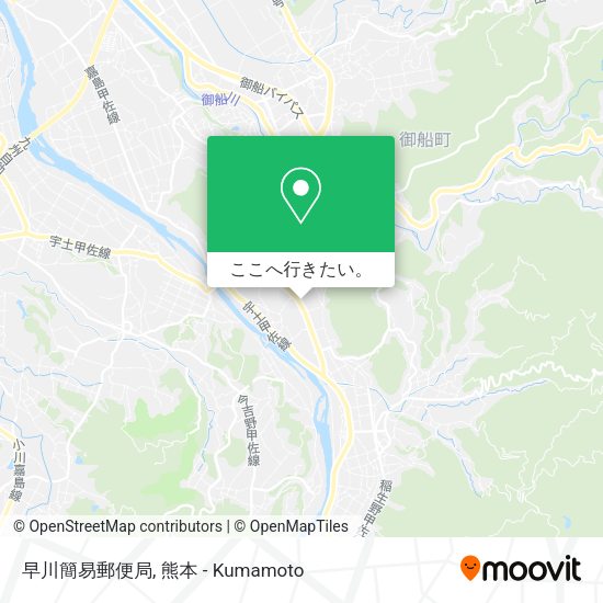 早川簡易郵便局地図