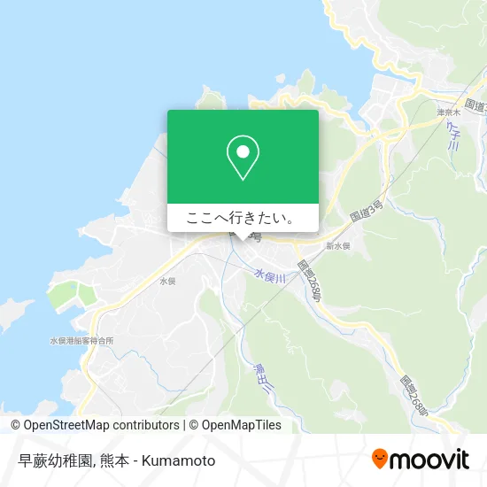早蕨幼稚園地図