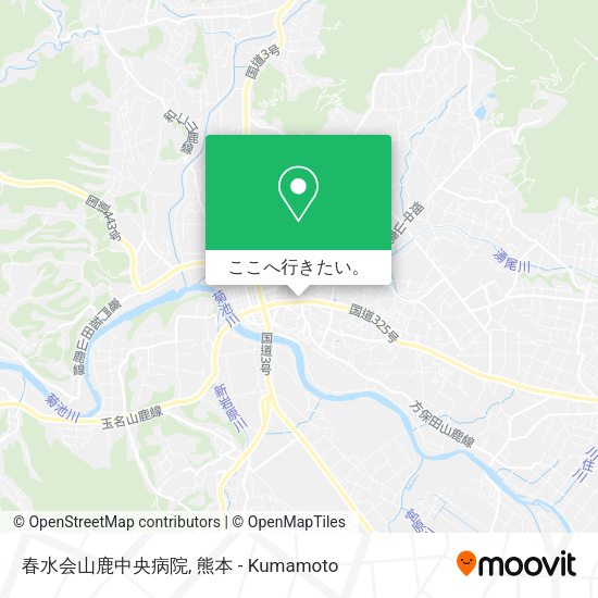 春水会山鹿中央病院地図