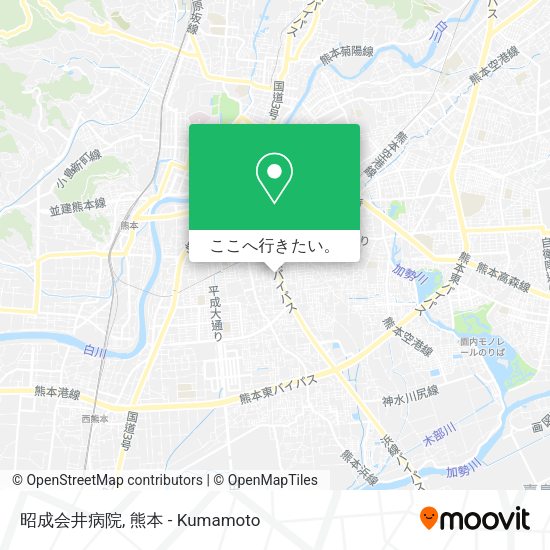 昭成会井病院地図