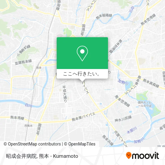 昭成会井病院地図
