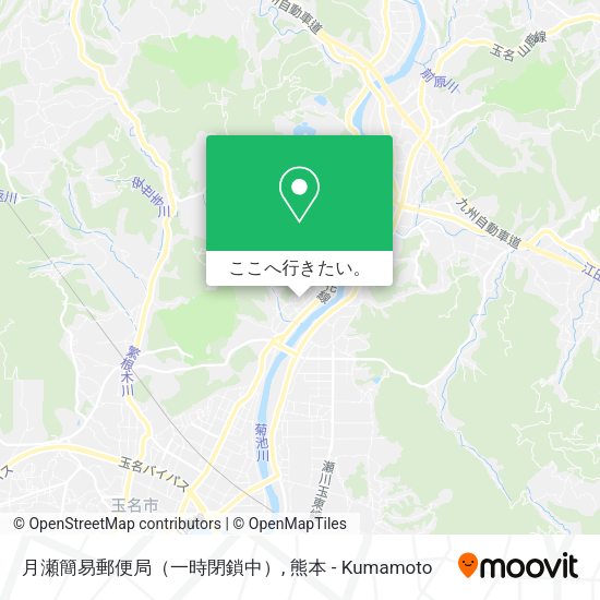月瀬簡易郵便局（一時閉鎖中）地図