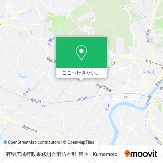 有明広域行政事務組合消防本部地図
