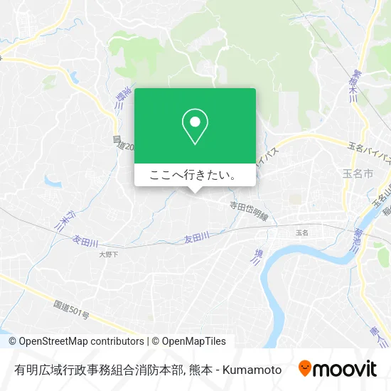 有明広域行政事務組合消防本部地図