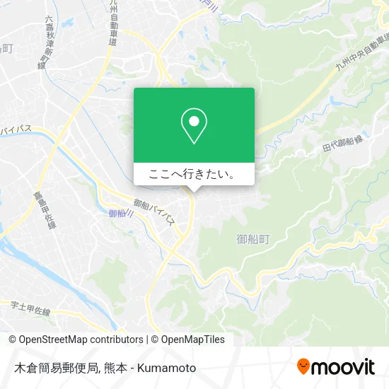 木倉簡易郵便局地図