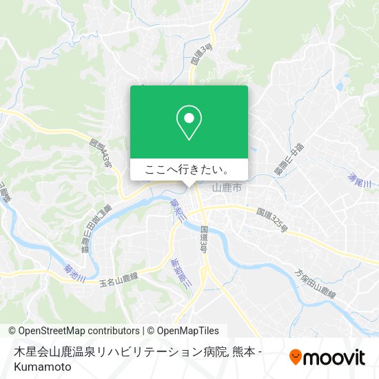木星会山鹿温泉リハビリテーション病院地図