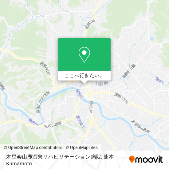 木星会山鹿温泉リハビリテーション病院地図