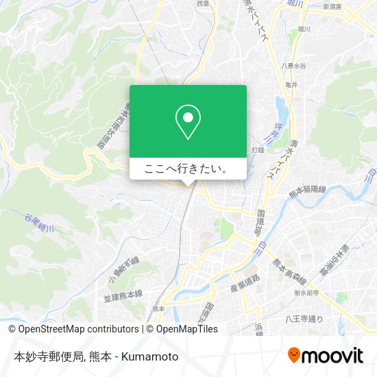 本妙寺郵便局地図