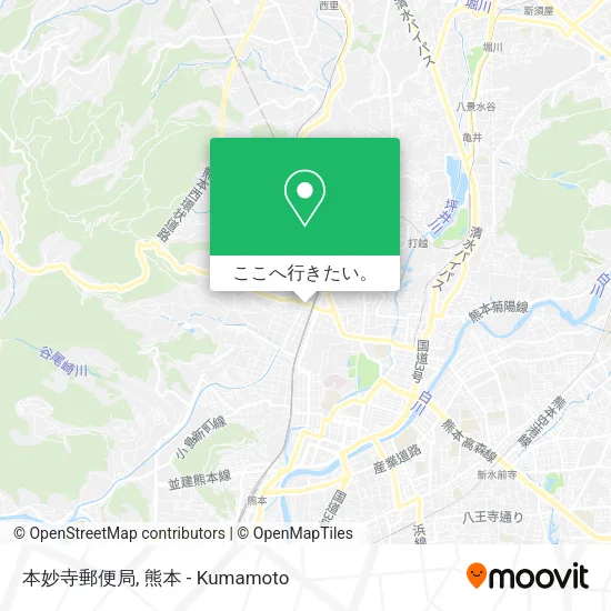 本妙寺郵便局地図