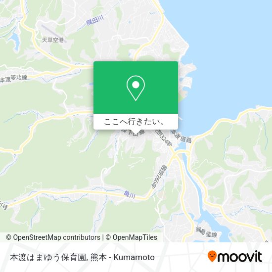 本渡はまゆう保育園地図