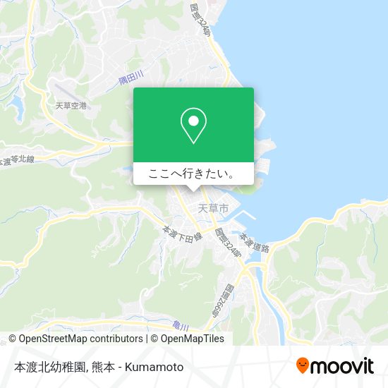 本渡北幼稚園地図