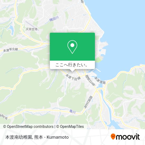 本渡南幼稚園地図